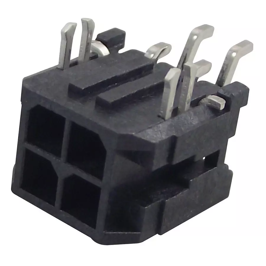 MOLEX Pin Headers CONNECTOR, HEADER, 4POS, 2ROW, 3MM 43045-0406