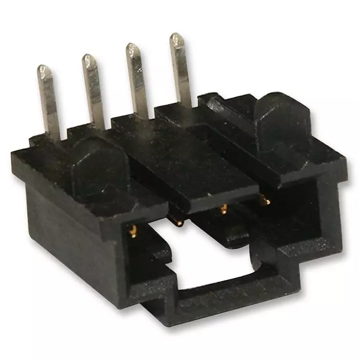 MOLEX Pin Headers CONNECTOR, HEADER, 4POS, 1ROW, 2.54MM 70555-0003 (Pack of 5)
