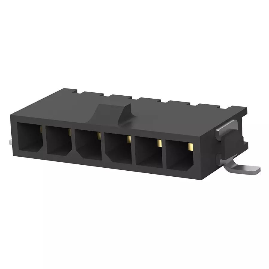 AMP - TE CONNECTIVITY CONNECTOR, HEADER, 6POS, 3MM, PCB, 2-1445091-6 (Pack 215)