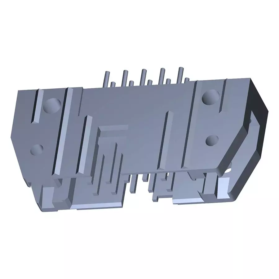 AMP - TE CONNECTIVITY CONNECTOR, HEADER, 10POS, 2ROW, 2.54MM, 5102155-1