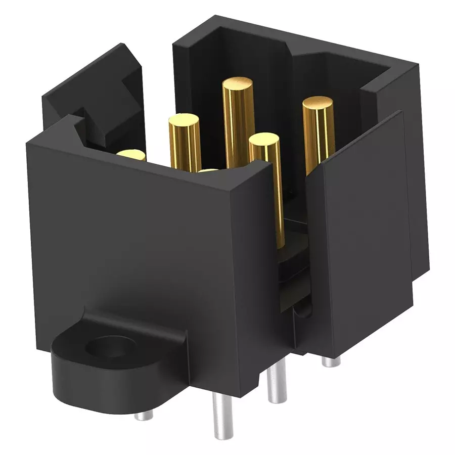 AMP - TE CONNECTIVITY CONNECTOR, PLUG, 6POS, 5MM, PCB, 1-207158-0