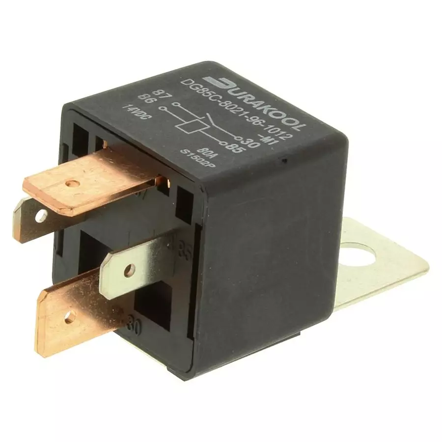 DURAKOOL Automotive Relay, Spst-No, 12Vdc, 80A, DG85C-8021-96-1012-M1