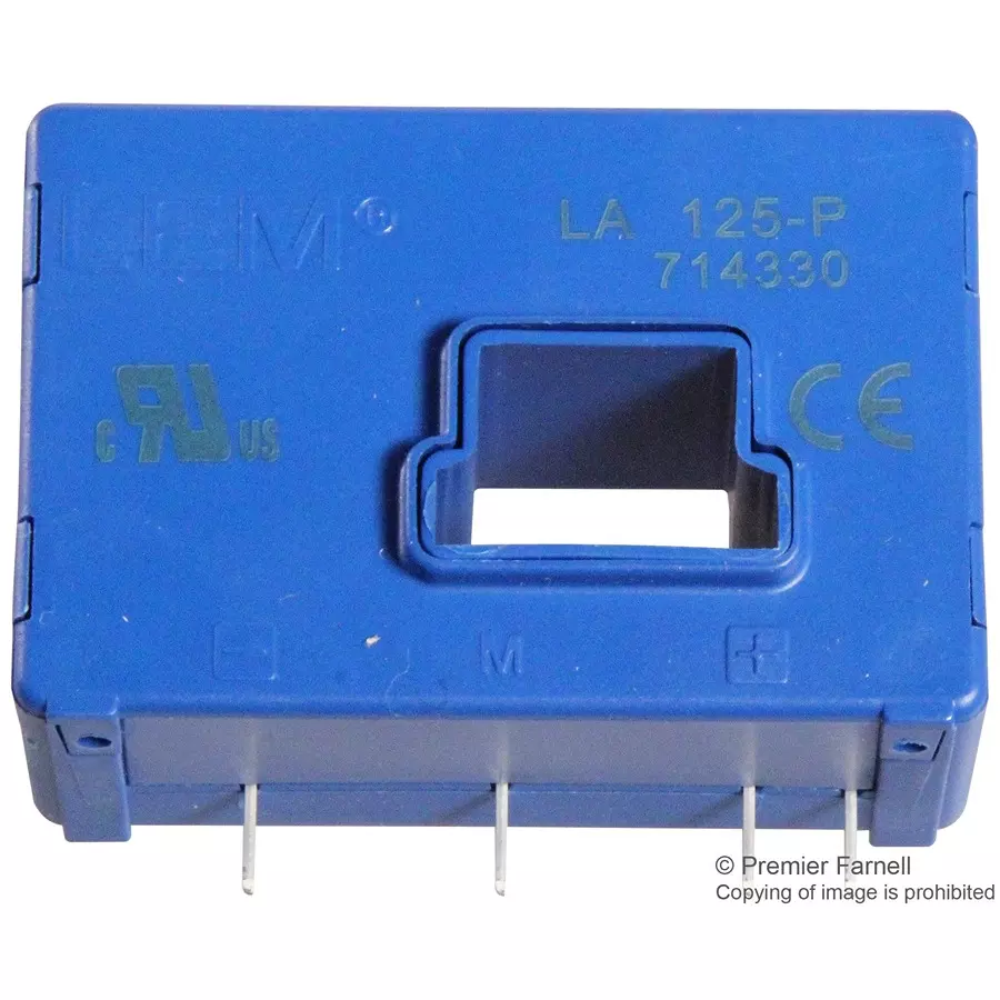 LEM CURRENT TRANSDUCER, 125A, LA 125-P