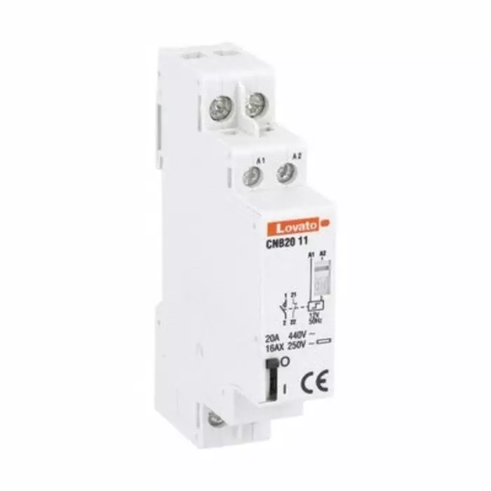 Lovato DIN Rail Latching Latching Relay, 12V Coil, 20A Switching Current, SPDT, CNB2011012