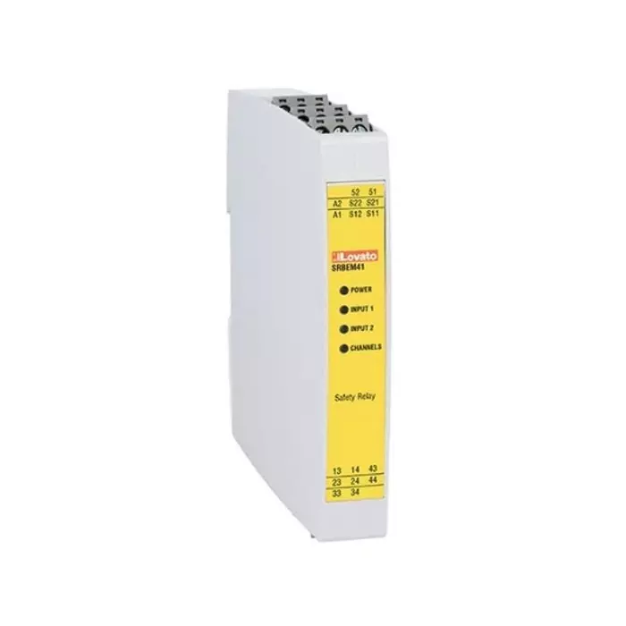 Lovato Expansion Module Safety Relay, 24 V AC/DC, Dual-Channel, 5 Safety Contacts, SRBEM41