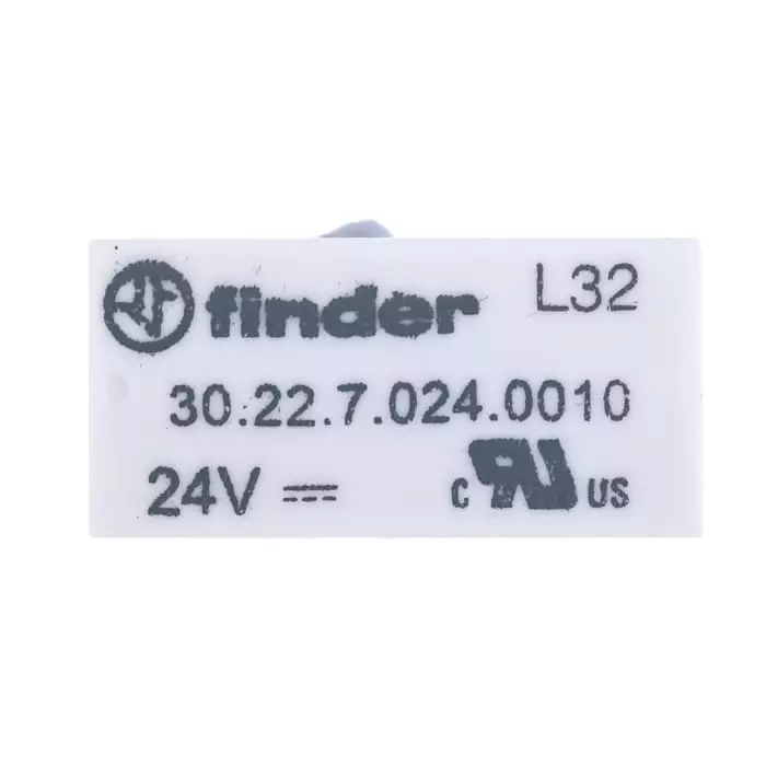 Finder PCB Mount Signal Relay 24 V DC Coil 2 A Switching Current SPDT, 30.22.7.024.0010
