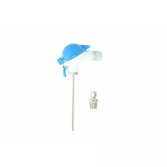 GEORGIN PT100 Temperature Probe, 6mm Dia, 250mm Long, NPT 1/2, +400°C Max, 4-20 mA 0â€¦200°C, S1KFNA03ABB2602500AE