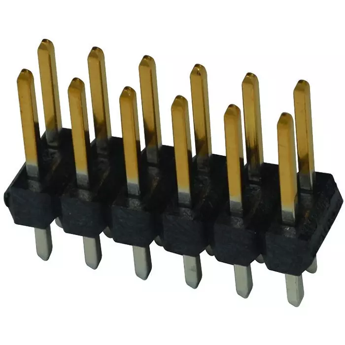 MOLEX Pin Headers CONNECTOR, HEADER, 12POS, 2ROW, 2.54MM 10-89-7122. (Pack of 5)