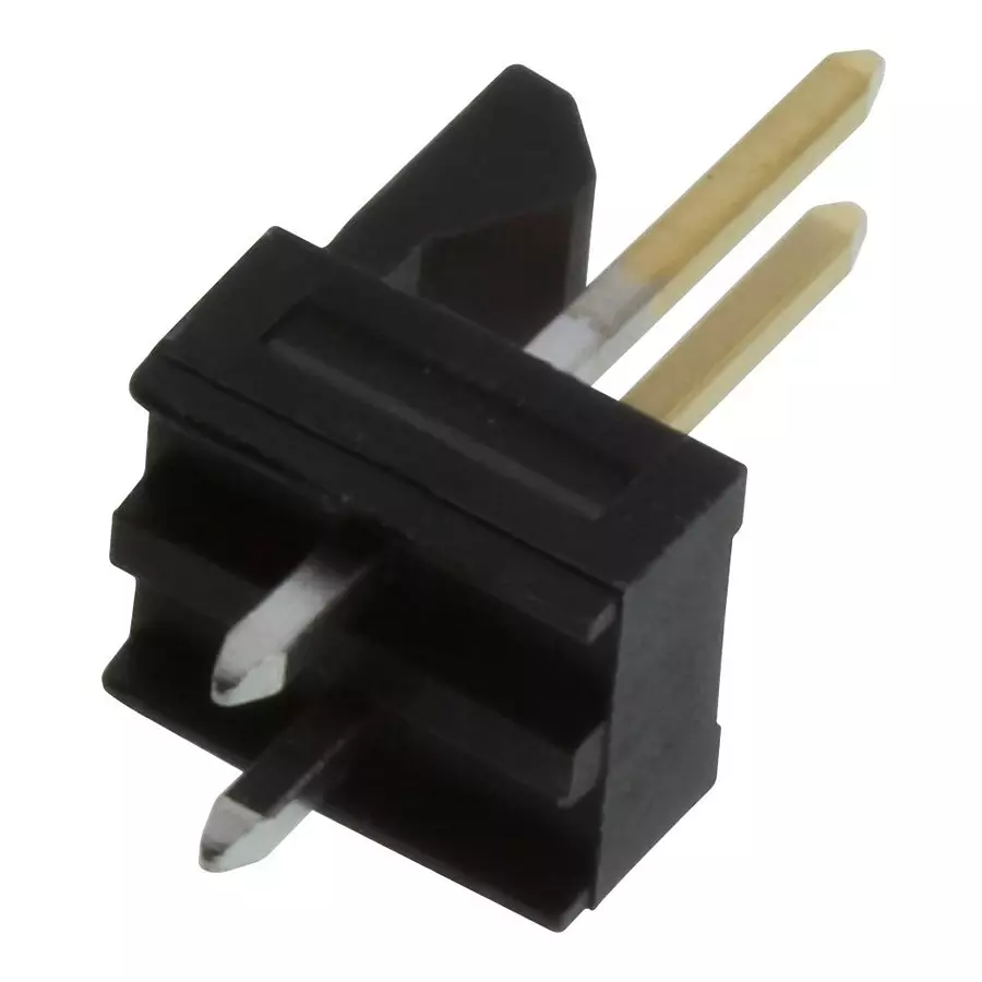 MOLEX Pin Headers WTB CONN, HEADER, 2POS, 1ROW, 2.54MM 171856-1002 (Pack of 5)