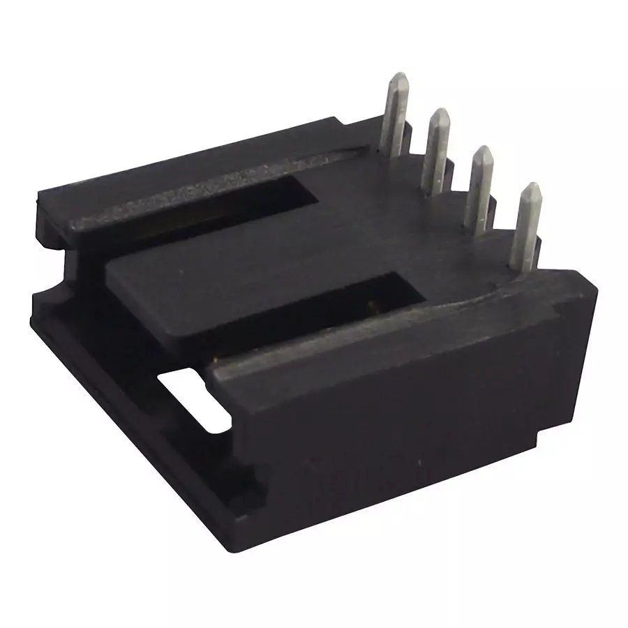 AMP - TE CONNECTIVITY HEADER, RIGHT ANGLE, 1ROW, 4WAY, 5-103361-2