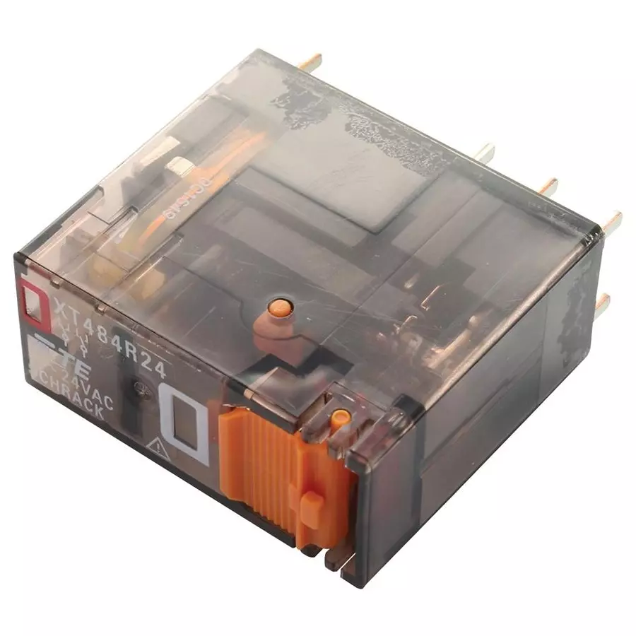 SCHRACK - TE CONNECTIVITY POWER RELAY, DPDT, 8A, 250VAC, SOCKET, XT484R24
