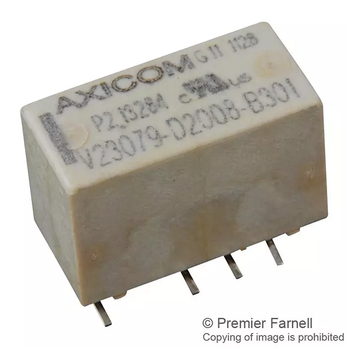 AXICOM - TE CONNECTIVITY RELAY, SIGNAL, DPDT, 3VDC, 2A, SMD, V23079D2008B301