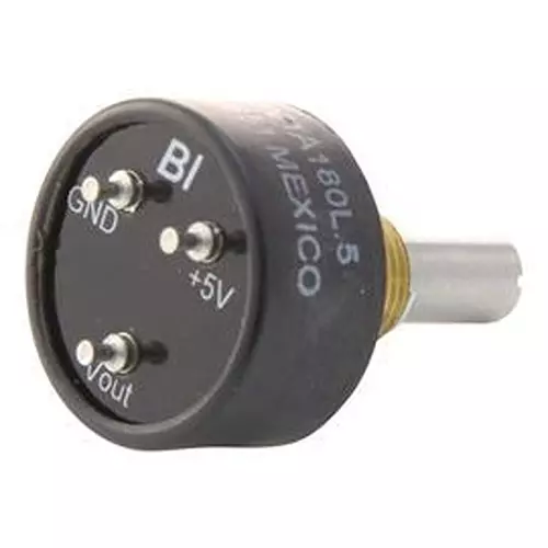 TT ELECTRONICS / BI TECHNOLOGIES Hall Effect Rotary Sensors, 180Deg, 5.5V, 6127V1A180L.5