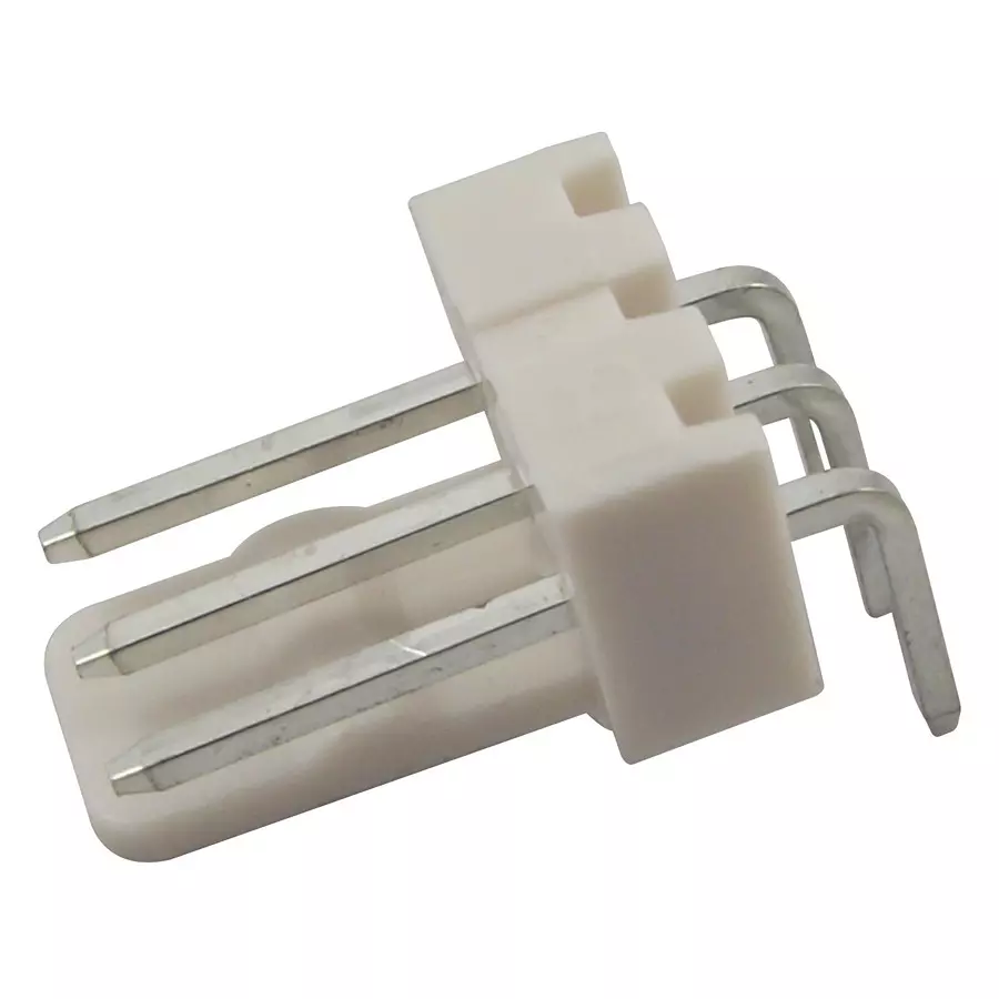 MULTICOMP PRO Pin Headers HEADER, R/A, SQ PIN, 2.54MM, 3WAY, MC34643 (Pack of 25)