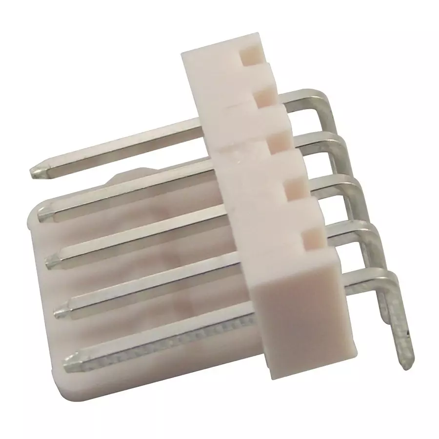 MULTICOMP PRO Pin Headers HEADER, R/A, SQ PIN, 2.54MM, 5WAY, MC34647 (Pack of 15)