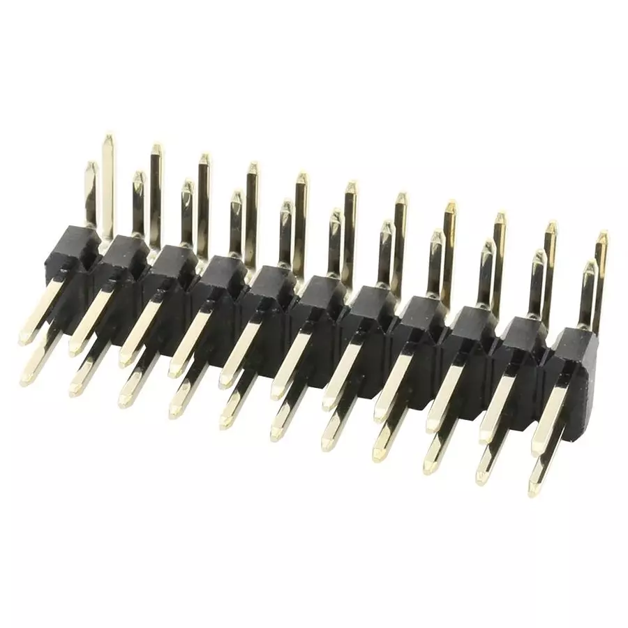 MULTICOMP PRO Pin Headers CONNECTOR, HEADER, 22POS, 2ROW, 2.54MM, 2213R-22G (Pack of 5)