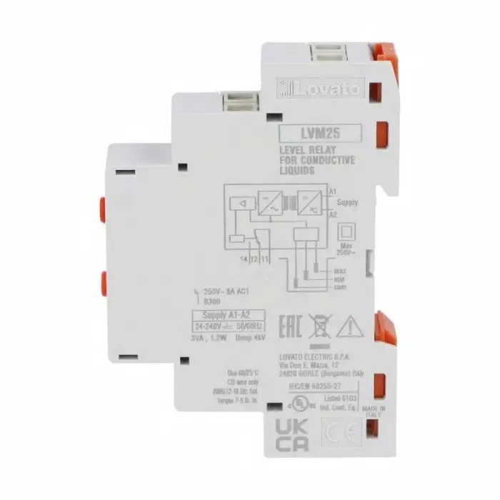 Lovato Monitoring Relay, SPDT-C/O, DIN Rail, LVM25240