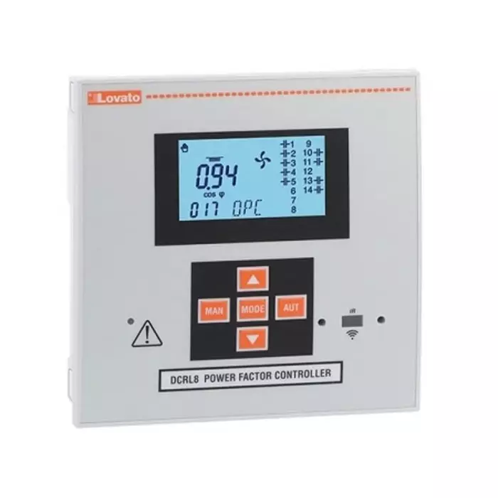 Lovato Current, Temperature, Voltage Monitoring Relay, 3, 3+N Phase, 7PST-NO, SPDT, DCRL8