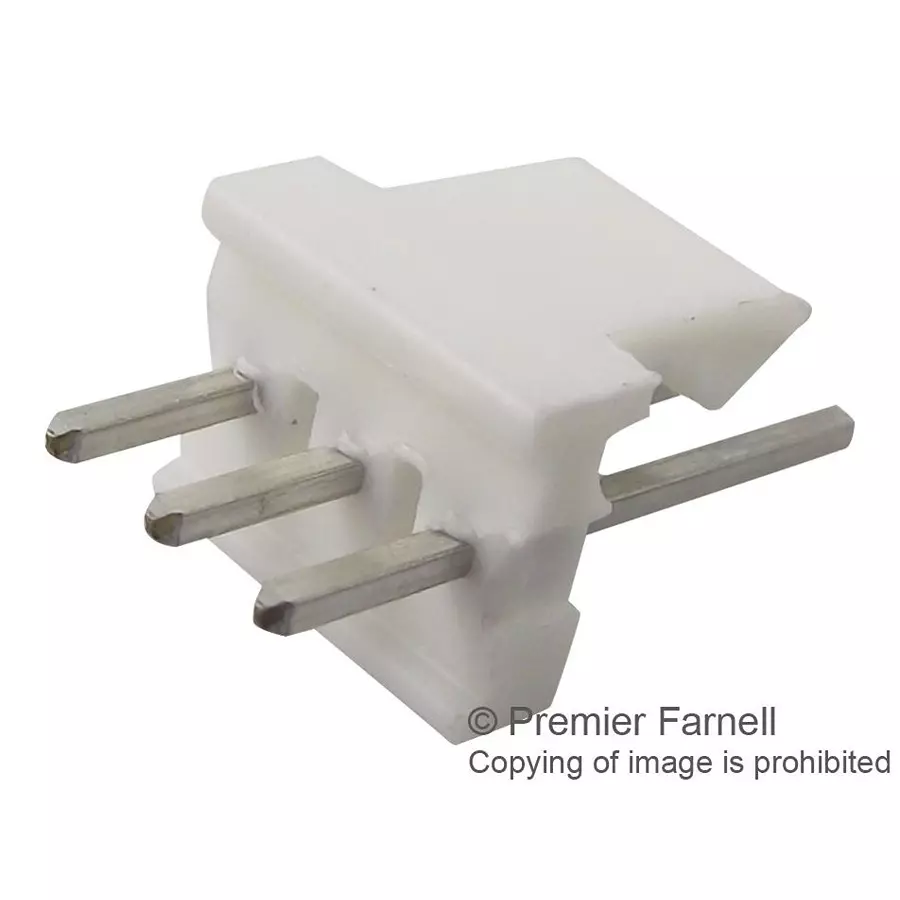 AMP - TE CONNECTIVITY HEADER, THT, VERTICAL, 2.54MM, 3WAY, 640456-3 (Pack 100)