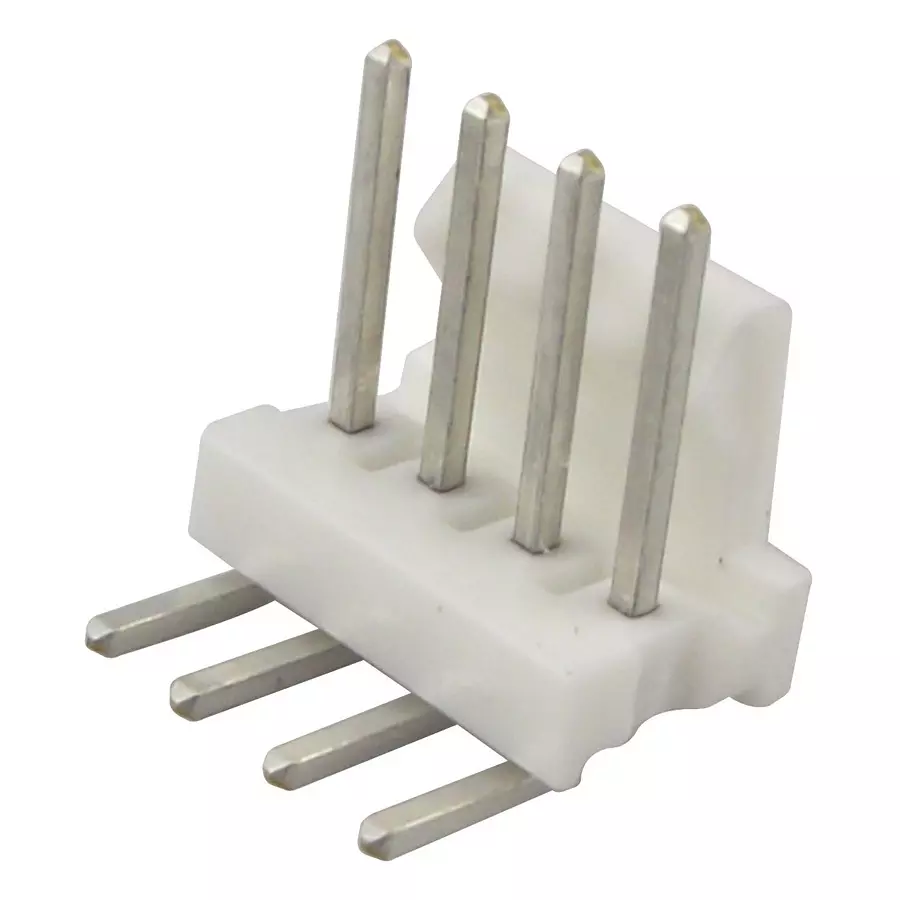 AMP - TE CONNECTIVITY HEADER, RIGHT ANGLE, 0.1", 4WAY, 640457-4 (Pack 10)