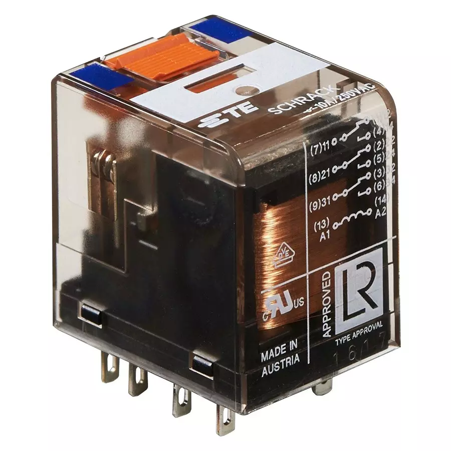 SCHRACK - TE CONNECTIVITY POWER RELAY, 3PDT, 10A, 240VAC, SOCKET, PT370220