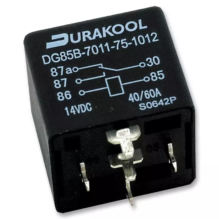 DURAKOOL Relay, Spst-No, 24Vdc, 80A, DG85C-8021-75-1024