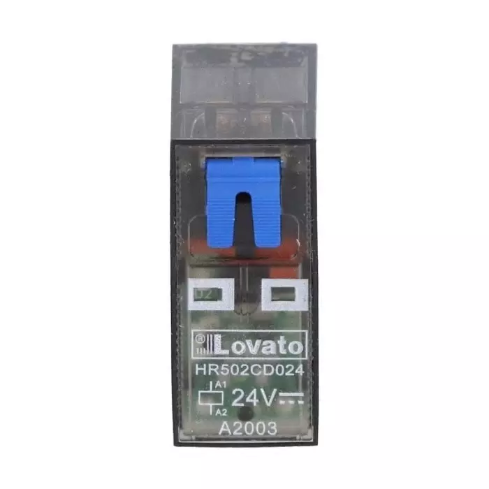 Lovato PCB Mount Non-Latching Relay, 24 V DC Coil, 8A Switching Current, DPDT, HR502CD024