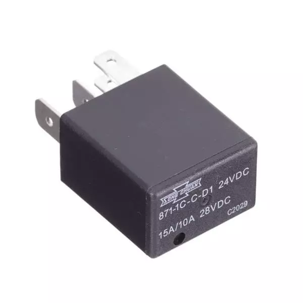 Song Chuan Automotive Relay 1 Form C (SPDT-NO, NC), 871-1C-C-D1-24VDC