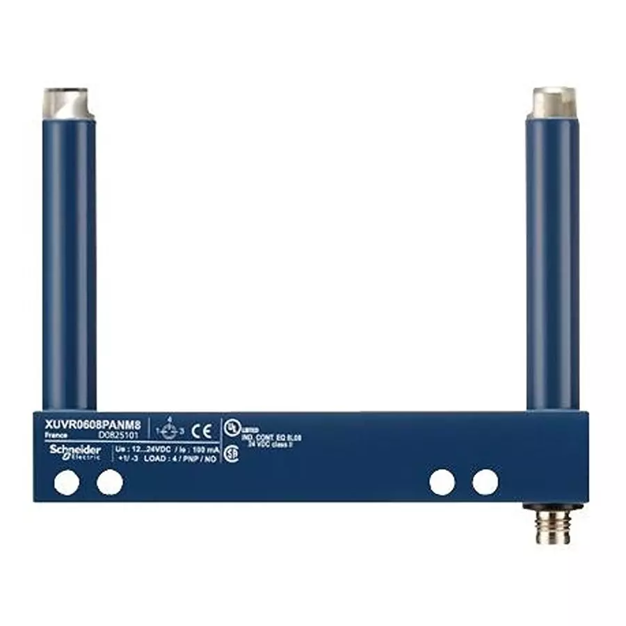 TELEMECANIQUE SENSORS Sensor, Fork, 80 mm, Pnp, No, M8, 12-24V, Xuvr0608Panm8