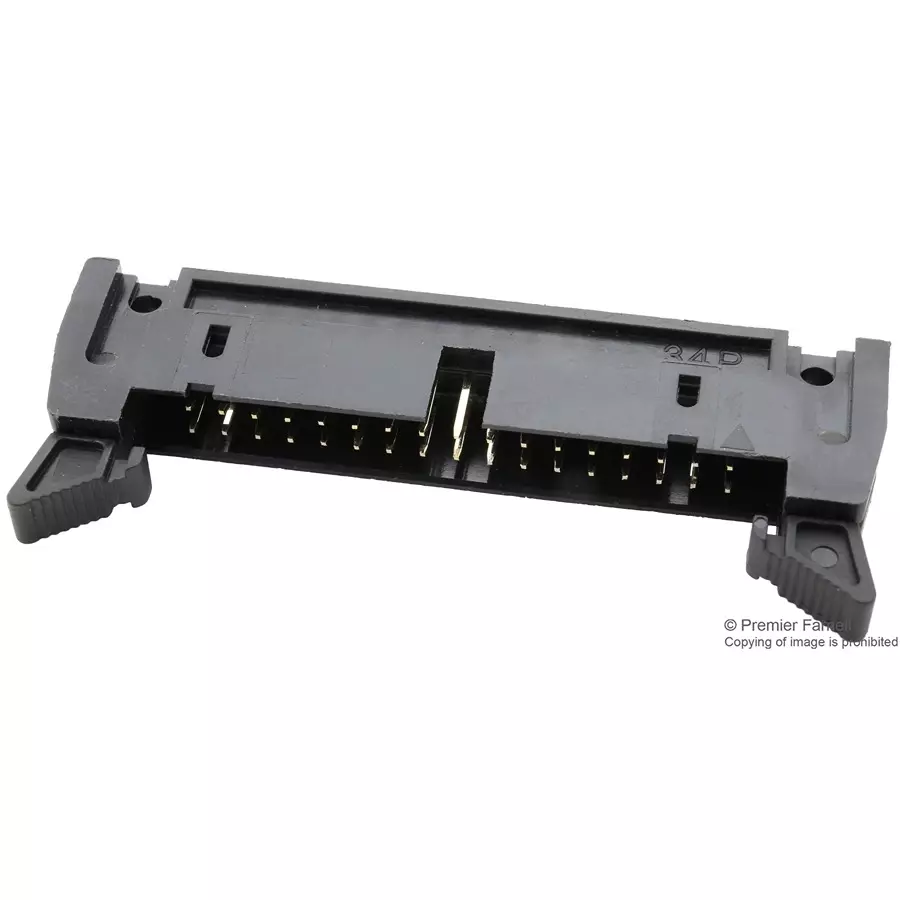 MULTICOMP PRO Pin Headers CONN, HEADER, R/A, 34POS, 2ROW, 2.5MM, MC-254-34-LL-RA-DIP