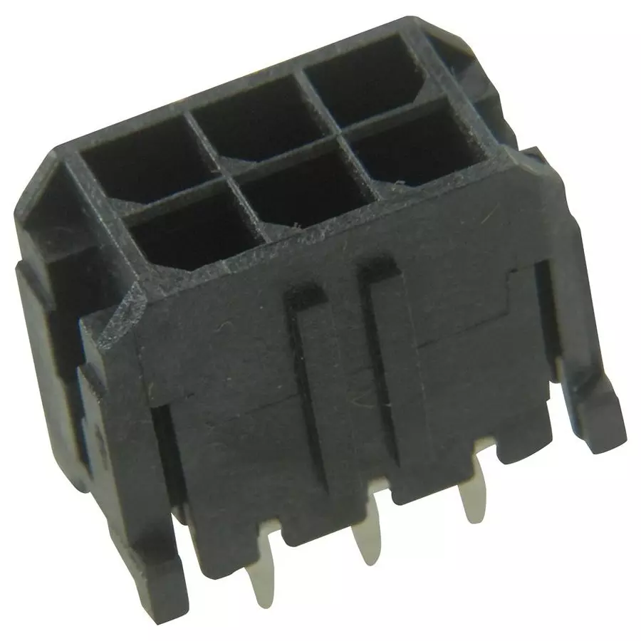 MOLEX Pin Headers CONNECTOR, HEADER, 6POS, 2ROW, 3MM 43045-0613 (Pack of 5)