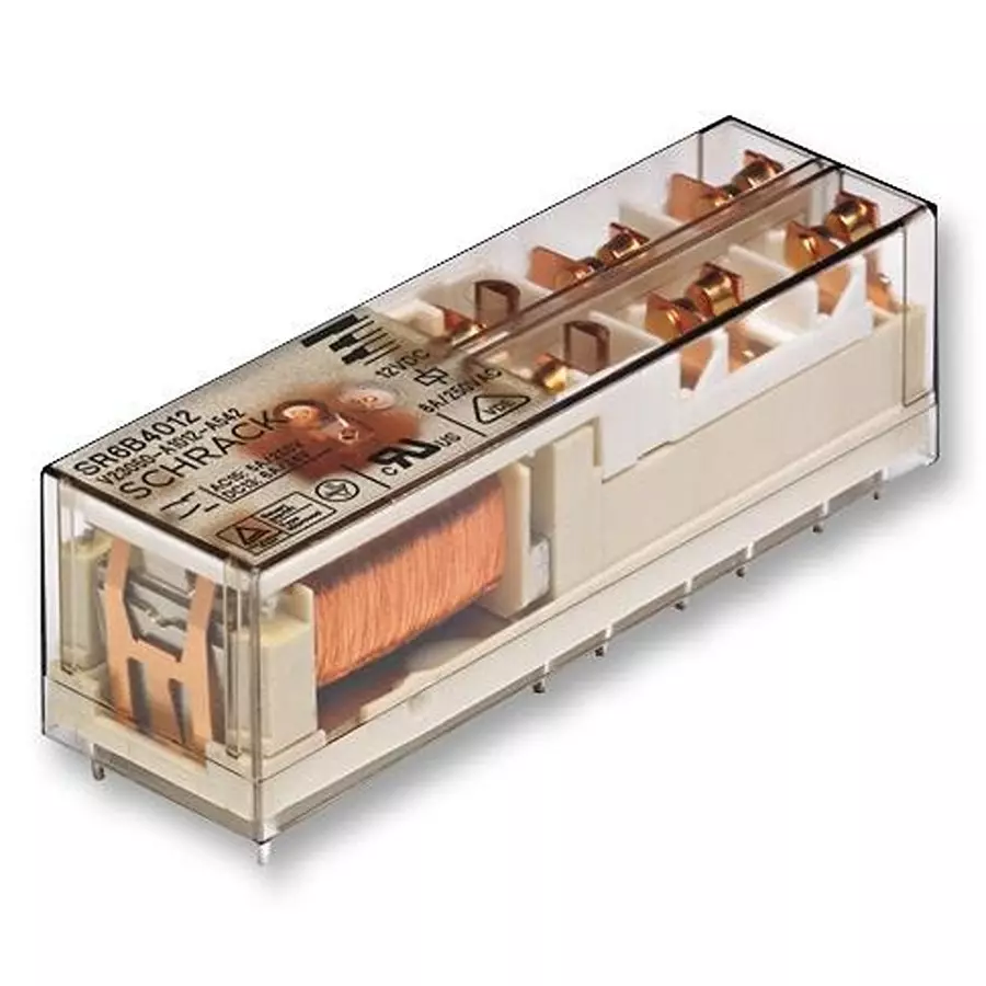 SCHRACK - TE CONNECTIVITY POWER RELAY, 3PST-NO/NC, 8A, 250VAC, TH, V23050A1021A542