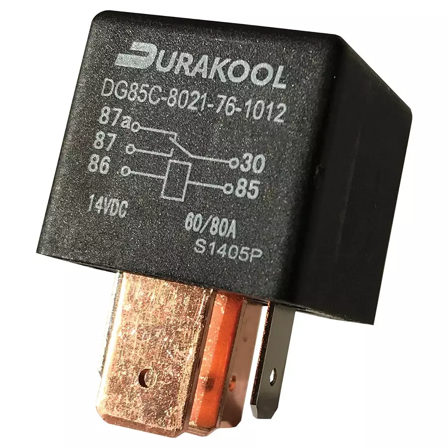 DURAKOOL Automotive Relay, Spst-No, 12Vdc, 80A, DG85C-8021-76-1012