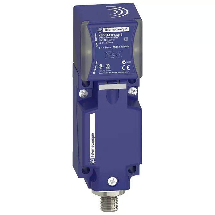 TELEMECANIQUE SENSORS Inductive Sensor, 20Mm, Pnp, 48V, Xs8C4A1Pcm12