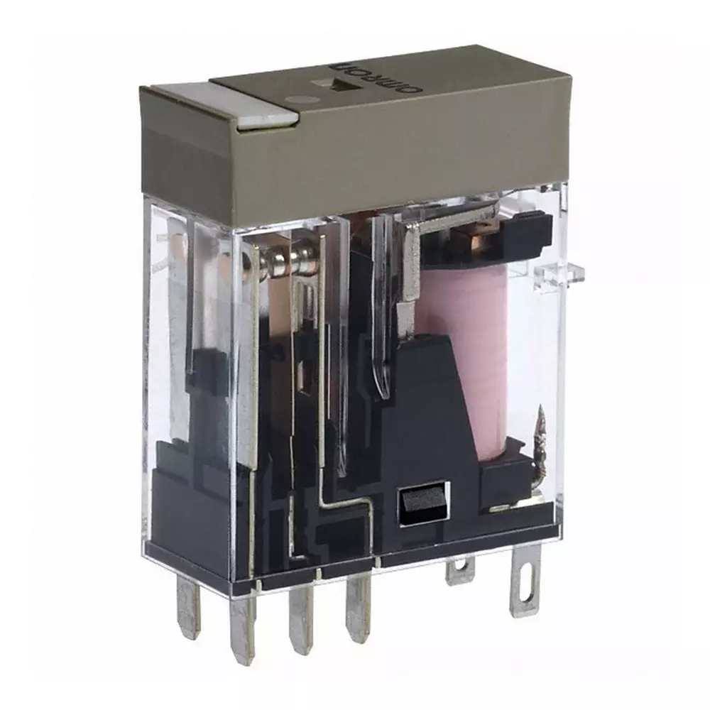 Omron Relay Plug-in 8-Pin DPDT 5 A Mechanical & LED Indicators Label Facility 24 VAC, G2RN8822R