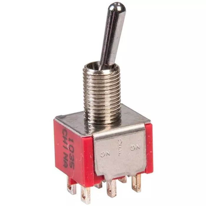 ALCOSWITCH - TE CONNECTIVITY Switch, Toggle, Dpdt, 5A, 250V, A201P3ZQ04