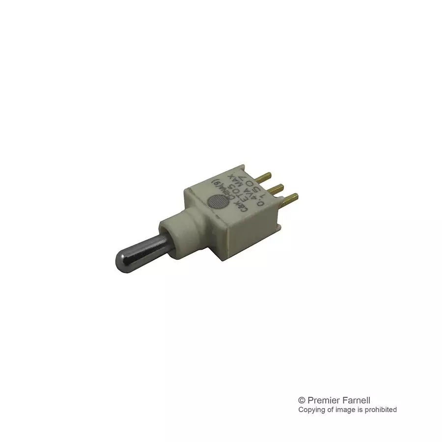 C&K COMPONENTS Switch, Pcb, Spdt, Ctr Off, ET05MD1CBE