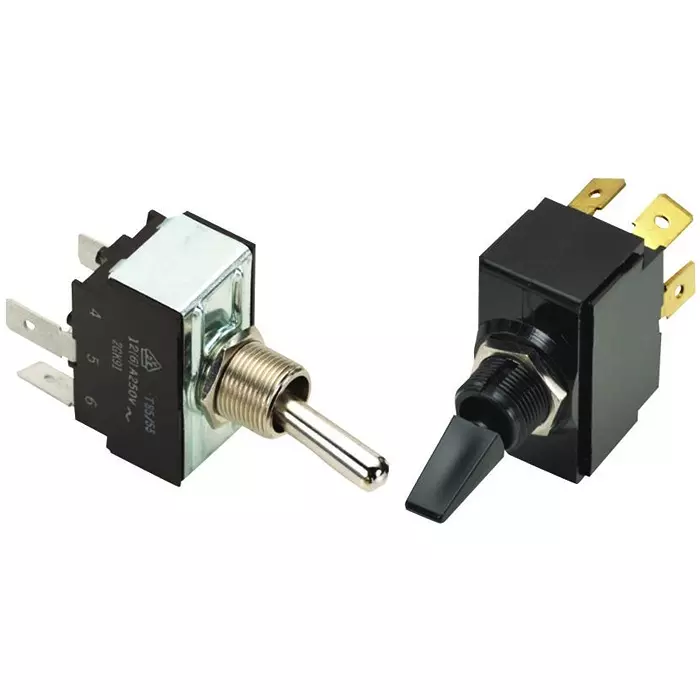 CARLING TECHNOLOGIES SWITCH, TOGGLE, DPDT, 15A, 250V, 6GL5B-73