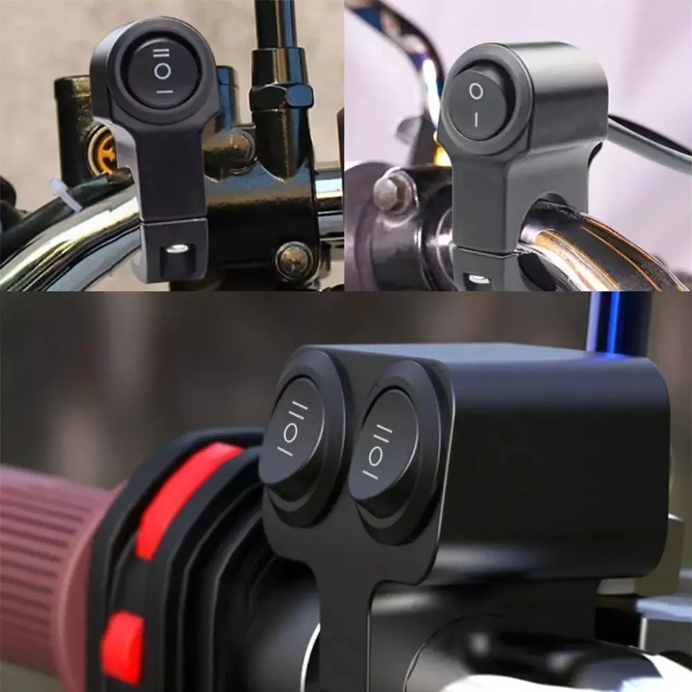 Amici Auto 12 V Motorcycle Handlebar Switch 10 Amp For Fog-Lamps, Headlight, etc