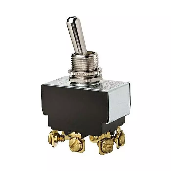 IDEAL TOGGLE SWITCH, DPDT, 20A, 125VAC, PANEL, 774000