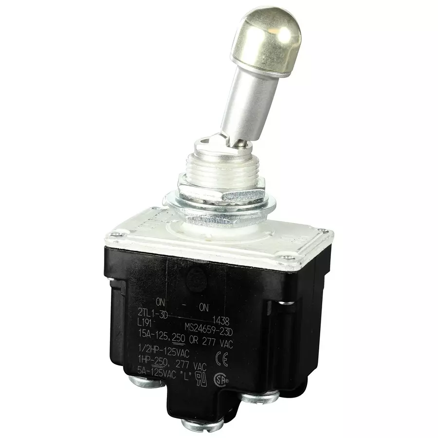Honeywell Switch, Dpdt, On-On, 2TL1-3D