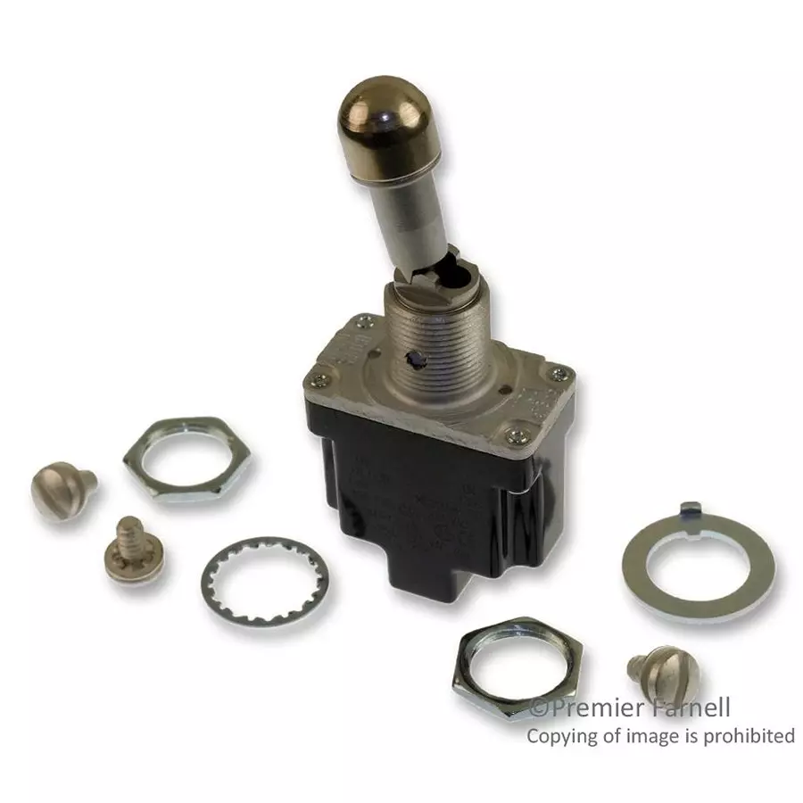 Honeywell Switch, Toggle, Spdt, 20A, Panel, MS24658-23D