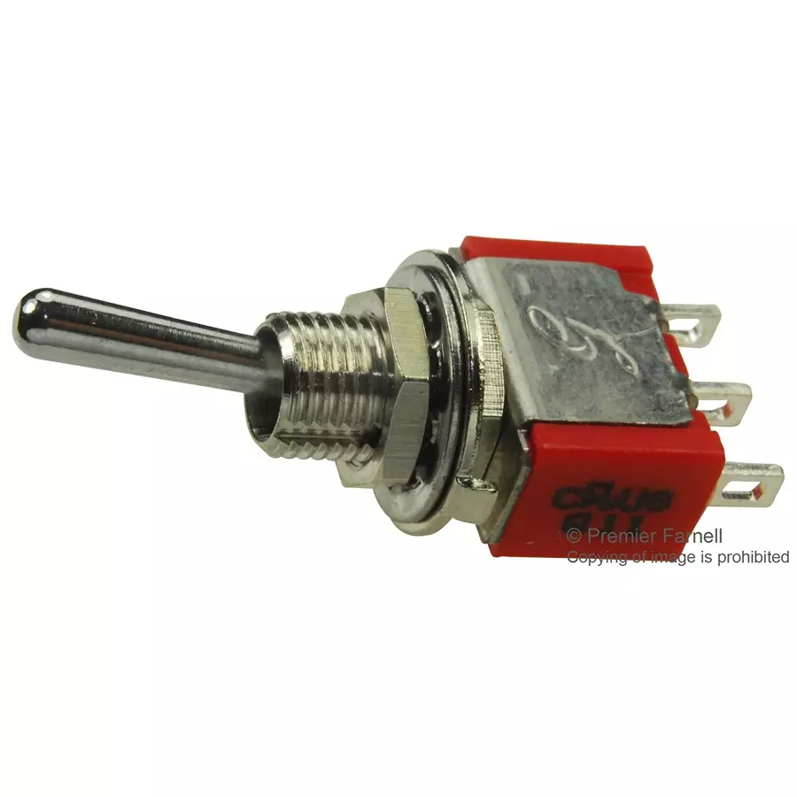 GRAYHILL SWITCH, TOGGLE, SPDT, 5A, 250V, 34ASP11B1M1QT