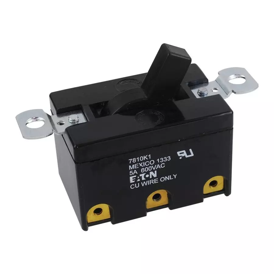 EATON SWITCH, TOGGLE, DPDT, 20A, 125V, 7810K1