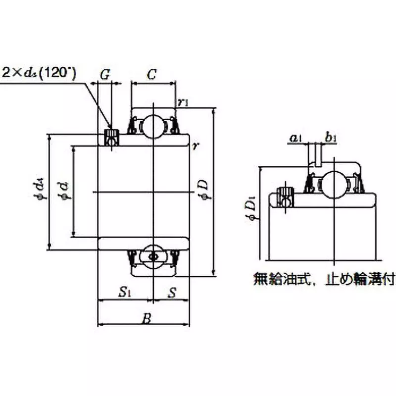 ntn-ball-bearing-for-unit-45x85-mm-diameter-ucs209ln