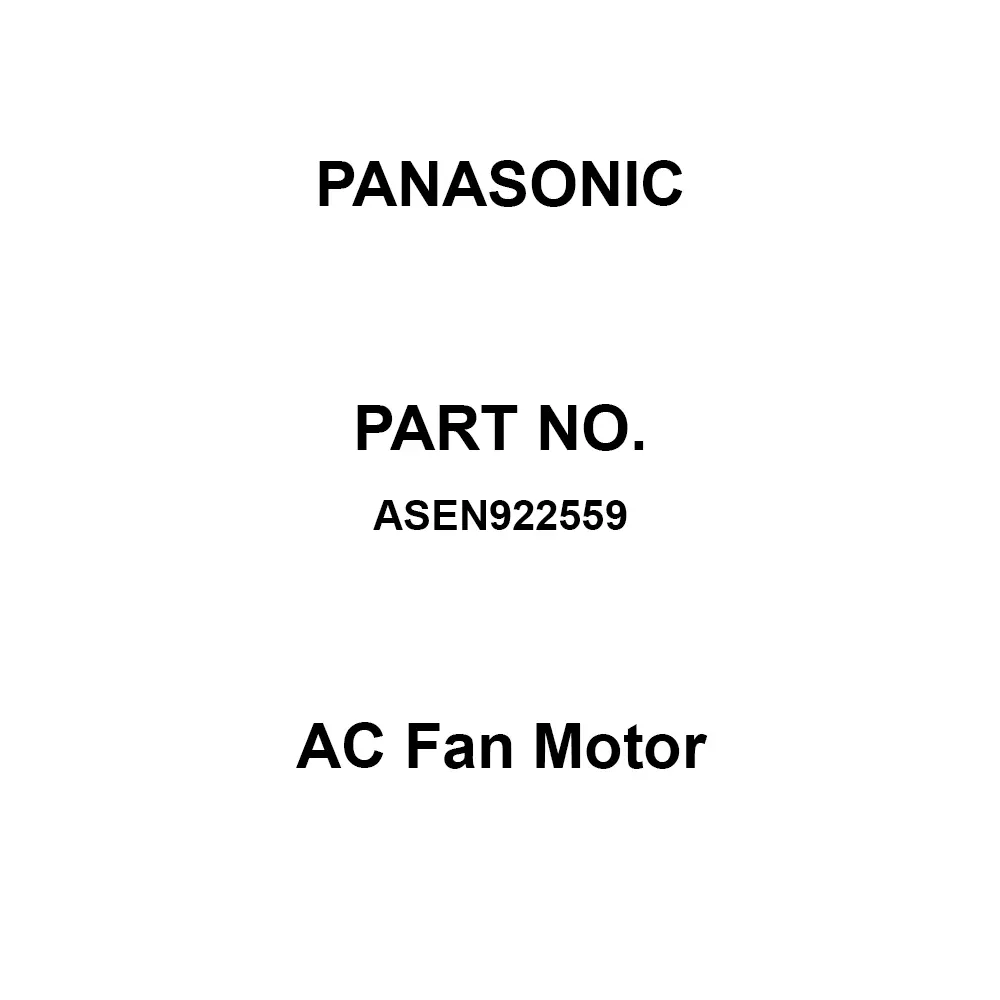 Panasonic AC Fan Motor AC 220 V 92x92 mm, ASEN922559