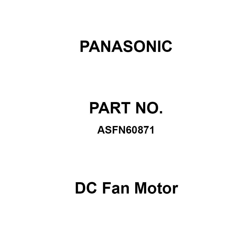 Panasonic DC Fan Motor 60x60 mm, ASFN60871