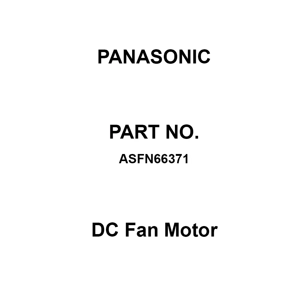 Panasonic DC Fan Motor DC 12 V 60x60 mm, ASFN66371