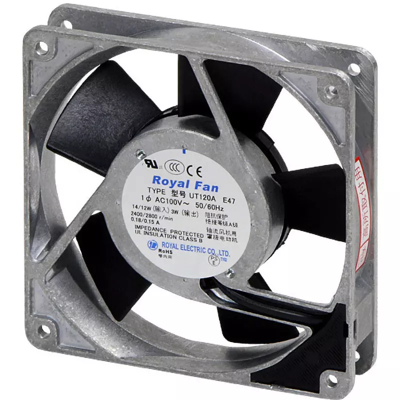 Settsu Fan Motor Set 100/200(50/60 Hz) V Voltage AC Type Rated RAFM-UT12E