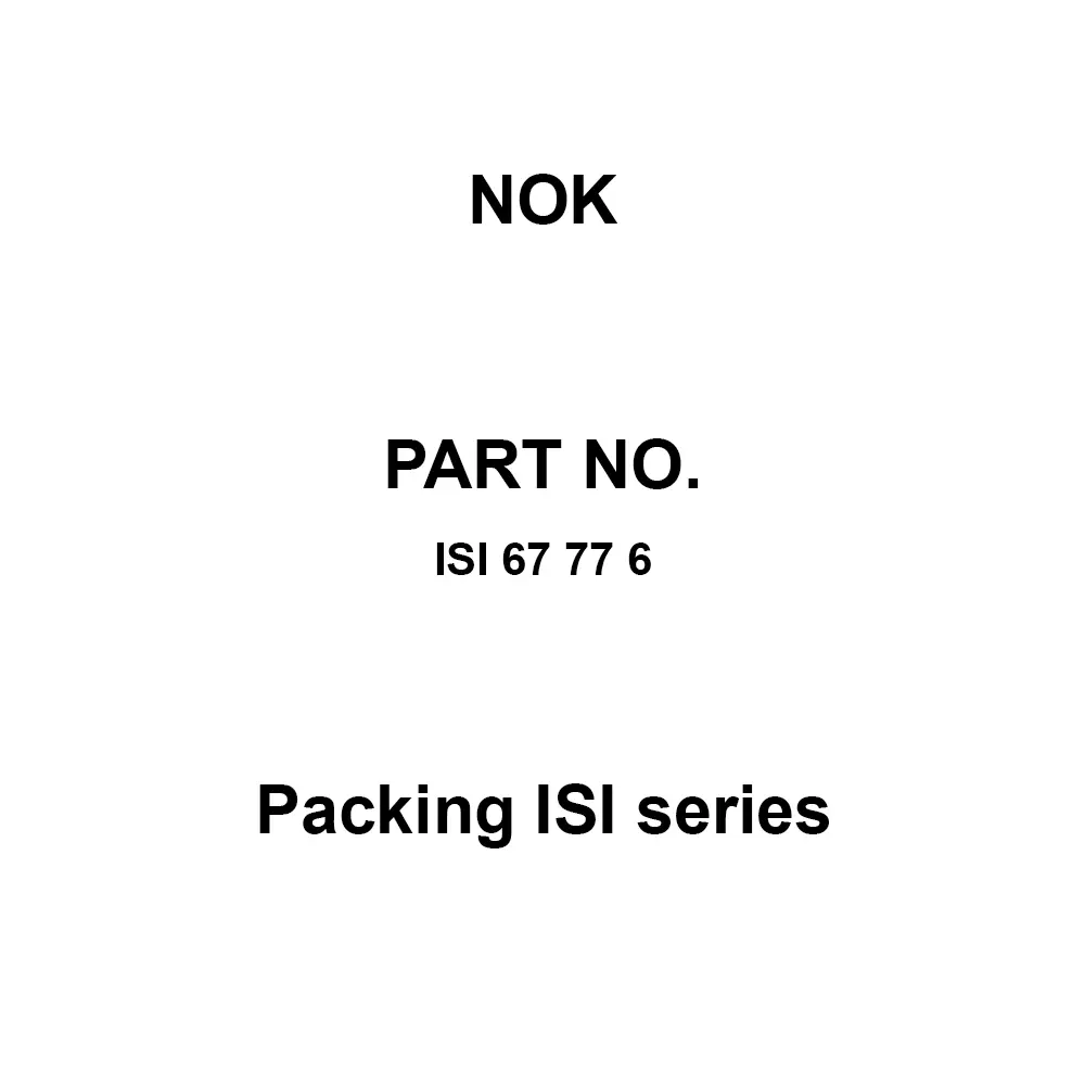 NOK Packing ISI Series 67x77 mm Diameter, ISI 67 77 6